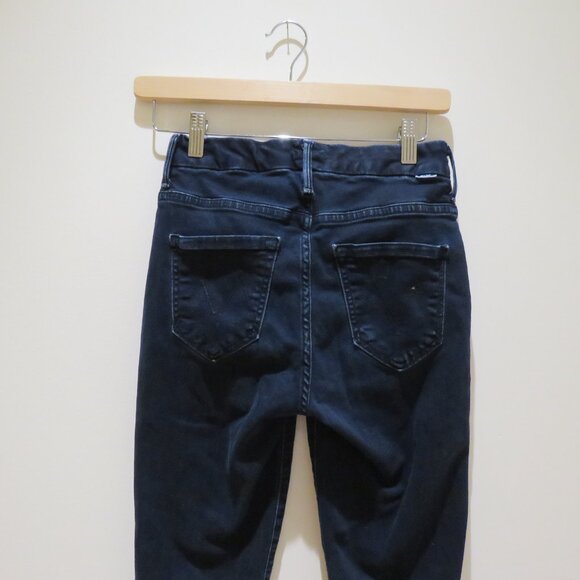 MOTHER The Pixie Ankle Fray in Holding Hands Dark Wash - Size 25 - Picture 8 of 13